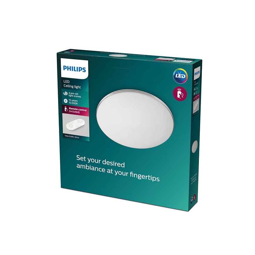 Philips - LED prigušiva stropna svetiljka LED/23W/230V 2700-6500K + daljinski upravljač