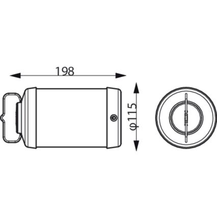 Philips - LED Prigušiva prenosna lampa CICERO LED/6W/5V 4000 mAh IP54