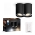 Philips - LED Prigušiva reflektorska lampa Hue PILLAR 2xGU10/4,2W/230V 2200-6500K + Daljinski upravljač crno