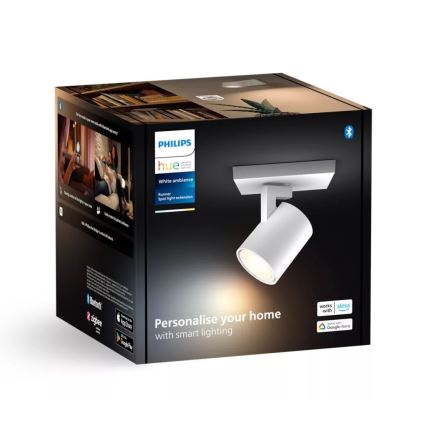 Philips - LED Prigušiva reflektorska lampa Hue RUNNER 1xGU10/4,2W/230V 2200-6500K bela