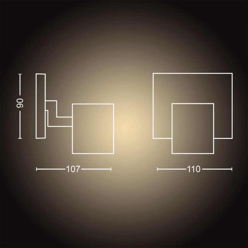 Philips - LED Prigušiva reflektorska lampa Hue RUNNER 1xGU10/4,2W/230V 2200-6500K bela