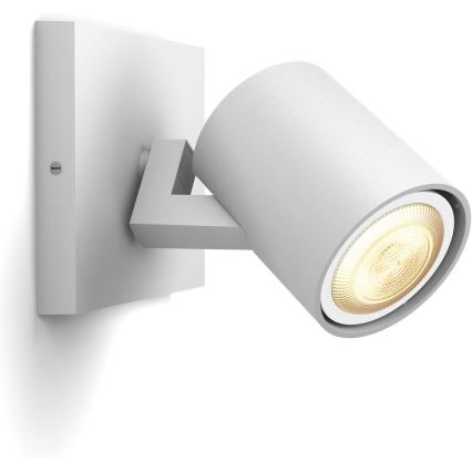 Philips - LED Prigušiva reflektorska lampa Hue RUNNER 1xGU10/4,2W/230V 2200-6500K + Daljinski upravljač bela