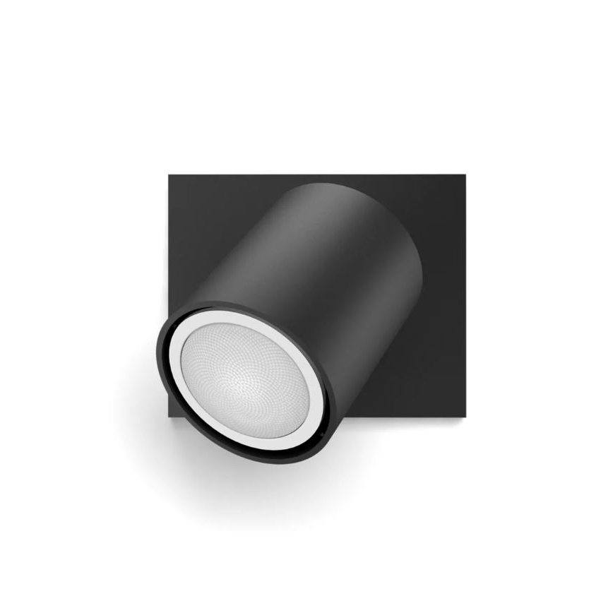 Philips - LED Prigušiva reflektorska lampa Hue RUNNER 1xGU10/4,2W/230V 2200-6500K + Daljinski upravljač crno