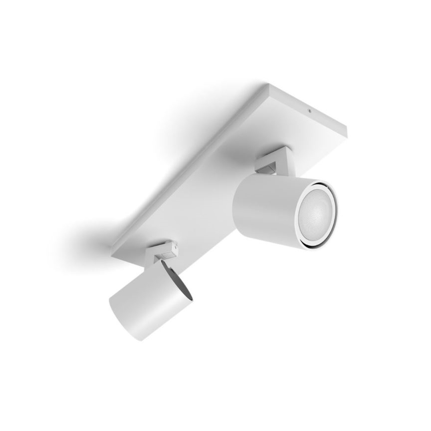 Philips - LED Prigušiva reflektorska lampa Hue RUNNER 2xGU10/4,2W/230V 2200-6500K + Daljinski upravljač bela