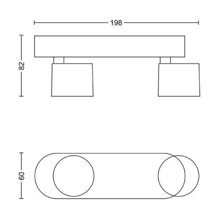 Philips - LED Prigušiva reflektorska lampa 2xLED/4,5W/230V