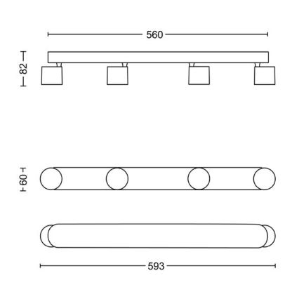 Philips - LED Prigušiva reflektorska lampa 4xLED/4,5W/230V