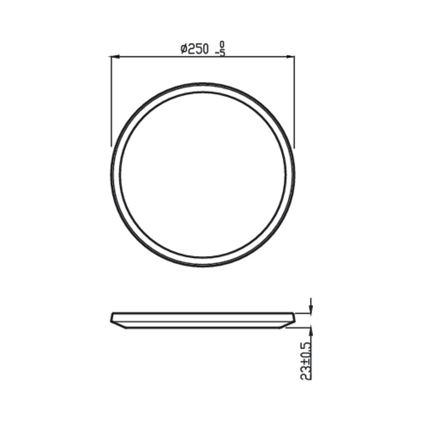 Philips - LED prigušiva spoljašnja svetiljka SUPERSLIM SCENE SWITCH LED/15W/230V IP54 crna