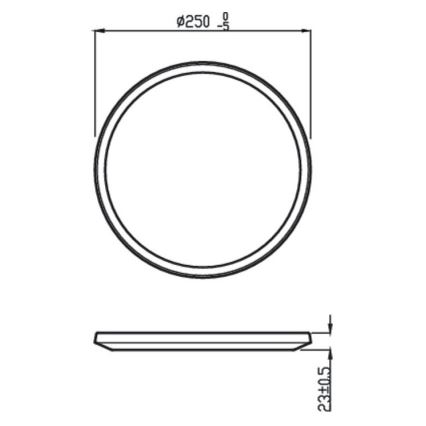 Philips - LED prigušiva spoljašnja svetiljka SUPERSLIM SCENE SWITCH LED/15W/230V IP54 crna