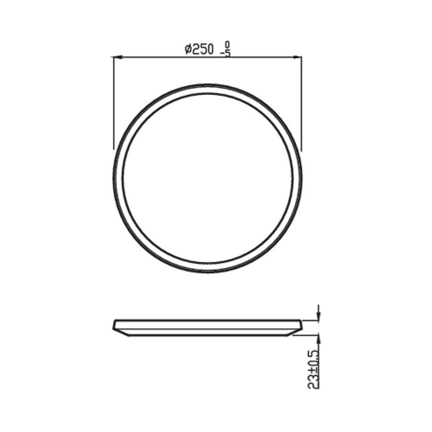Philips - LED prigušiva spoljašnja svetiljka SUPERSLIM SCENE SWITCH LED/15W/230V IP54 crna
