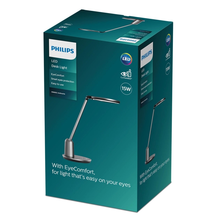 Philips - LED Prigušiva stona lampa na dodir EINSTEIN SCENE SWITCH LED/15W/230V 2800/4000/5100K CRI94