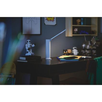 Philips - LED Prigušiva stona lampa na dodir AMBER LED/5W/5V 1800 mAh bela