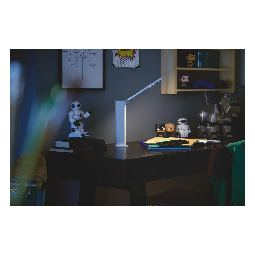 Philips - LED Prigušiva stona lampa na dodir AMBER LED/5W/5V 1800 mAh bela