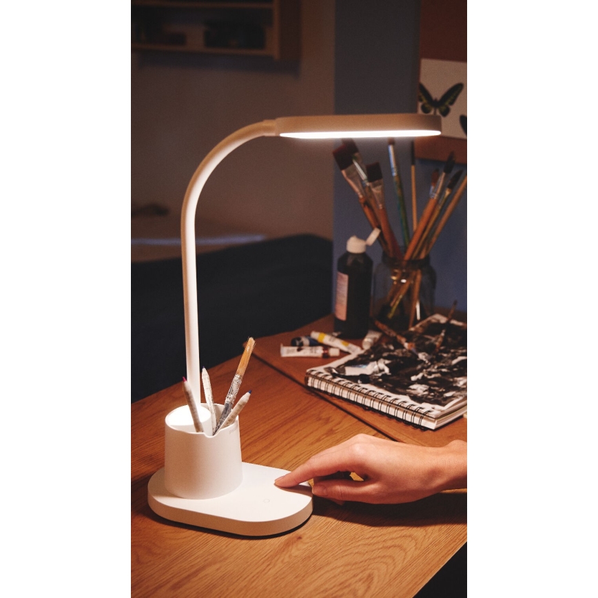 Philips - LED Prigušiva stona lampa na dodir BUCKET LED/7W/5V 1800 mAh 3000/4000/5700K CRI 90