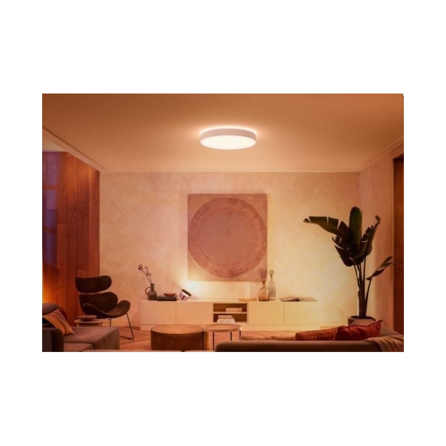 Philips - Hue LED prigušiva plafonska lampa LED/48W/230V 2200-6500K prečnik 551 mm bela + daljinski upravljač