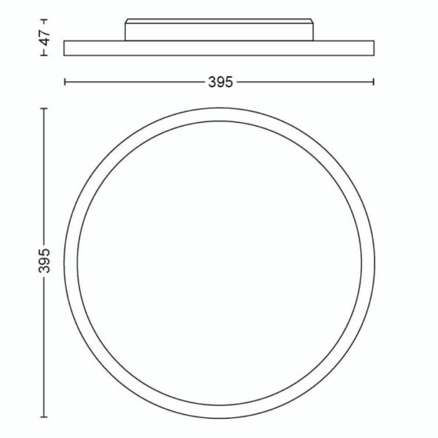 Philips - LED prigušiva stropna svetiljka Hue LED/19W/230V 2200-6500K + daljinski upravljač