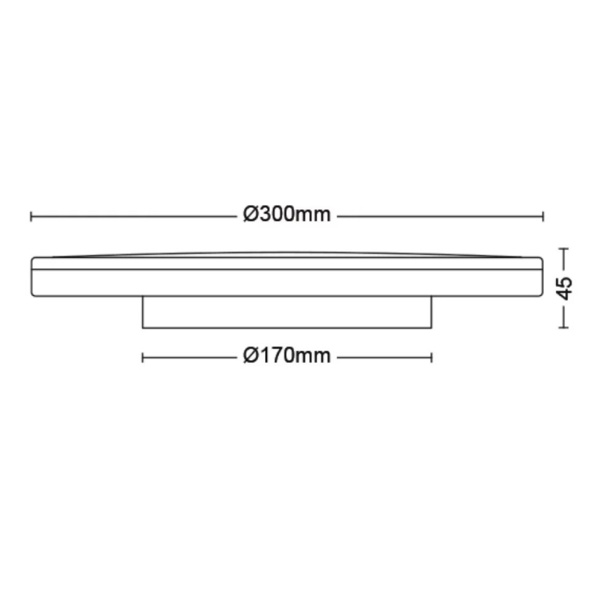 Philips - LED prigušiva plafonsko svetlo SCENE SWITCH LED/18W/230V Ø 30 cm 2700K belo
