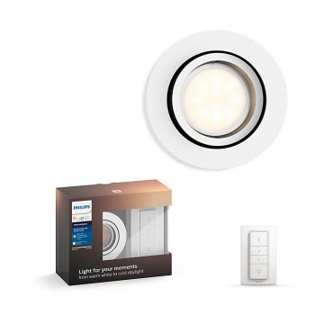Philips - LED prigušiva svetiljka Hue MILLISKIN 1xGU10/5,5W/230V + daljinski upravljač