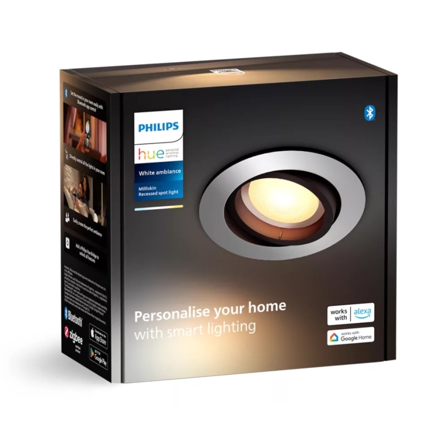 Philips - LED Prigušivo ugradbeno svetlo Hue MILLISKIN 1xGU10/4,2W/230V 2200-6500K