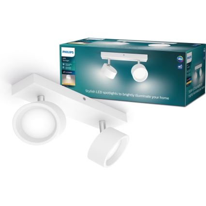 Philips - LED Reflektorska lampa 2xLED/5,5W/230V bela