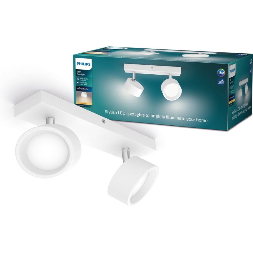 Philips - LED Reflektorska lampa 2xLED/5,5W/230V bela