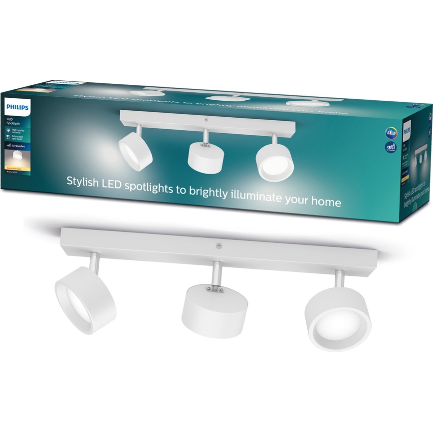 Philips - LED Reflektorska lampa 3xLED/5,5W/230V bela