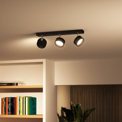 Philips - LED Reflektorska lampa 3xLED/5,5W/230V crno