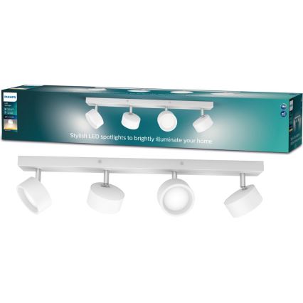 Philips - LED Reflektorska lampa 4xLED/5,5W/230V bela