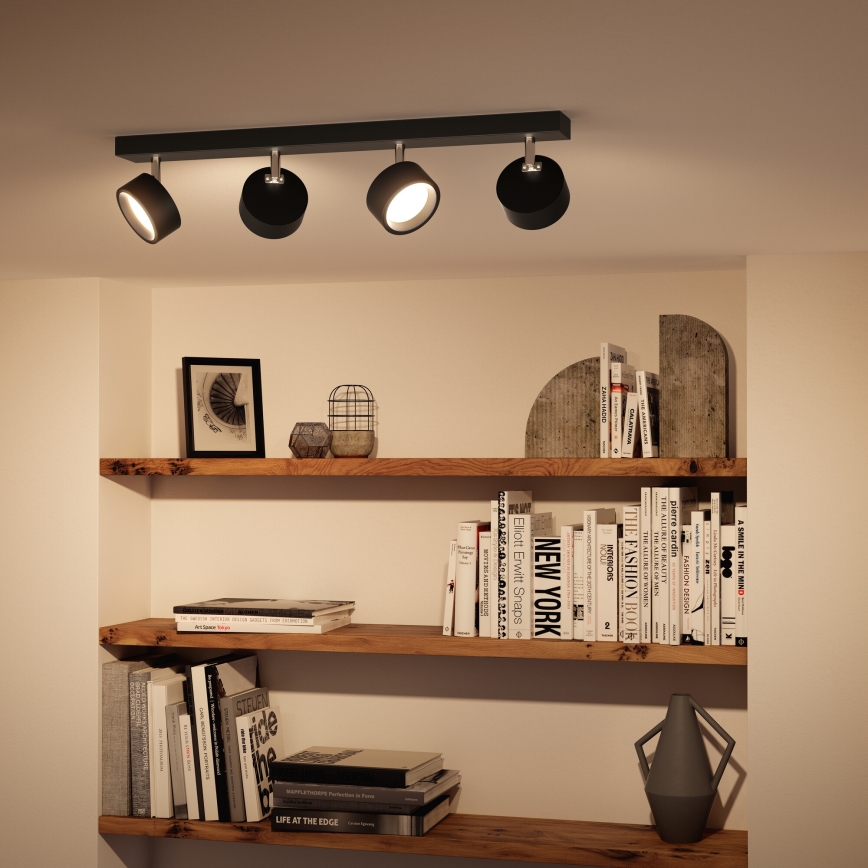Philips - LED Reflektorska lampa 4xLED/5,5W/230V crno