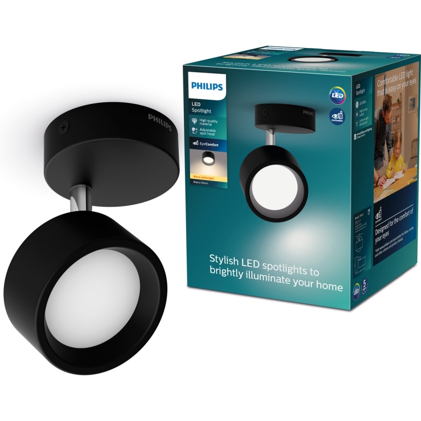 Philips - LED Reflektorska lampa LED/5,5W/230V crno