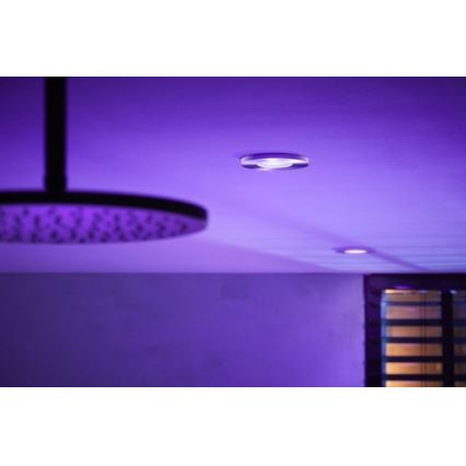 Philips - LED RGB prigušiva kupatilska lampa Hue XAMENTO 1xGU10/5,7W/230V IP44 2000-6500K