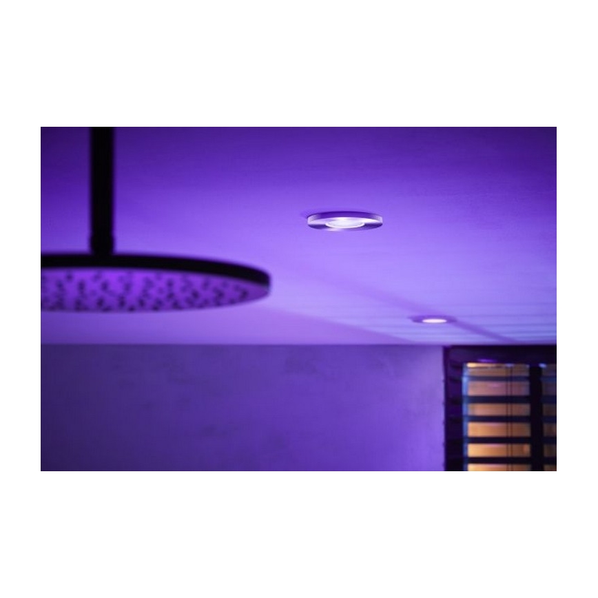 Philips - LED RGB prigušiva kupatilska lampa Hue XAMENTO 1xGU10/5,7W/230V IP44 2000-6500K