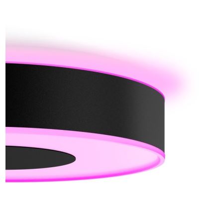 Philips - LED RGB prigušiva plafonska svetiljka Hue INFUSE LED/52,5W/230V 2000-6500K prečnik 425 mm crna