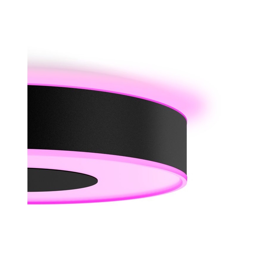 Philips - LED RGB prigušiva plafonska svetiljka Hue INFUSE LED/52,5W/230V 2000-6500K prečnik 425 mm crna