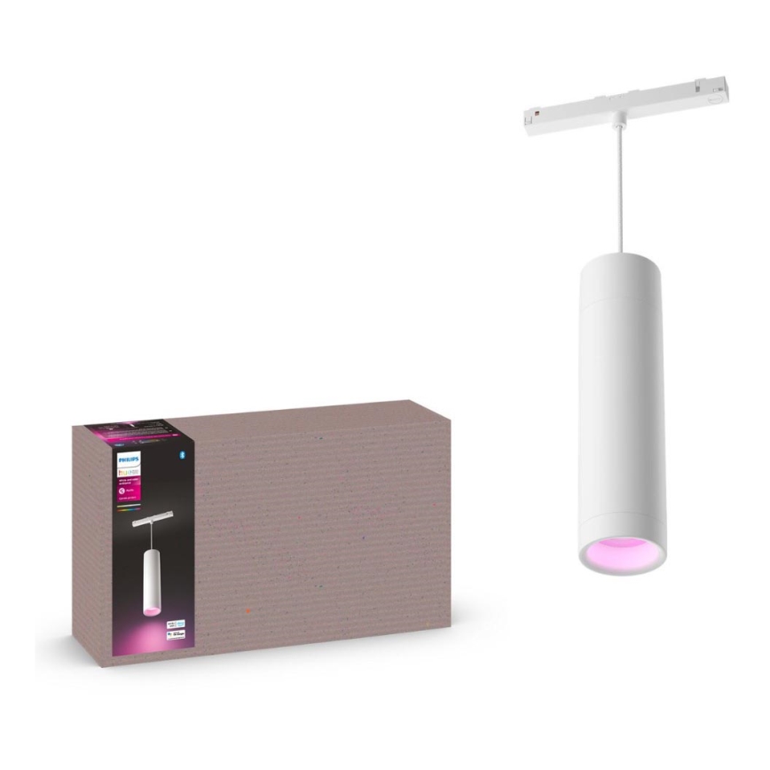 Philips - LED RGB Prigušivi luster na sajli za šinski sastav Hue PERIFO LED RGB/5,2W/24V 2000-6500K