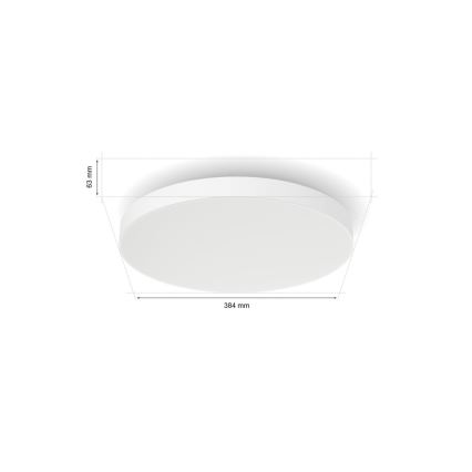 Philips - LED RGBW Prigušiva plafonjera Hue DATURA LED/48W/230V 2000-6500K