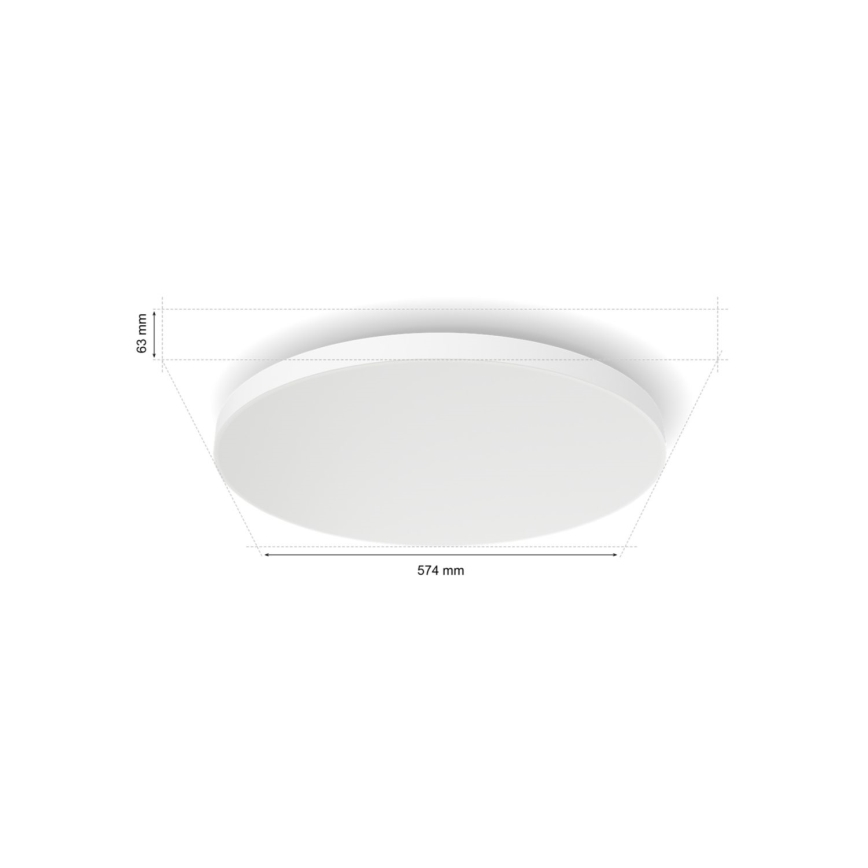 Philips - LED RGBW Prigušiva plafonjera Hue DATURA LED/67W/230V 2000-6500K
