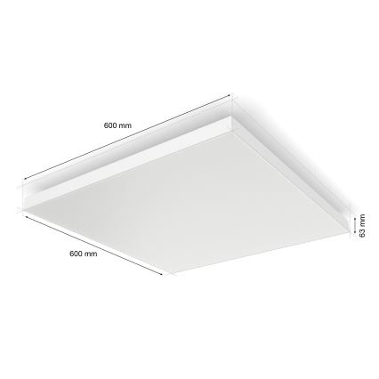 Philips - LED RGBW Prigušiva plafonjera Hue DATURA LED/67W/230V 2000-6500K