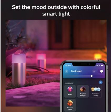 Philips - prigušiva LED RGBW spoljašnja lampa Hue CALLA LED/8W/230V IP44