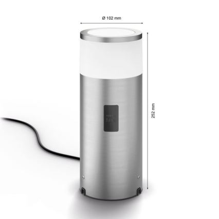 Philips - prigušiva LED RGBW spoljašnja lampa Hue CALLA LED/8W/230V IP44