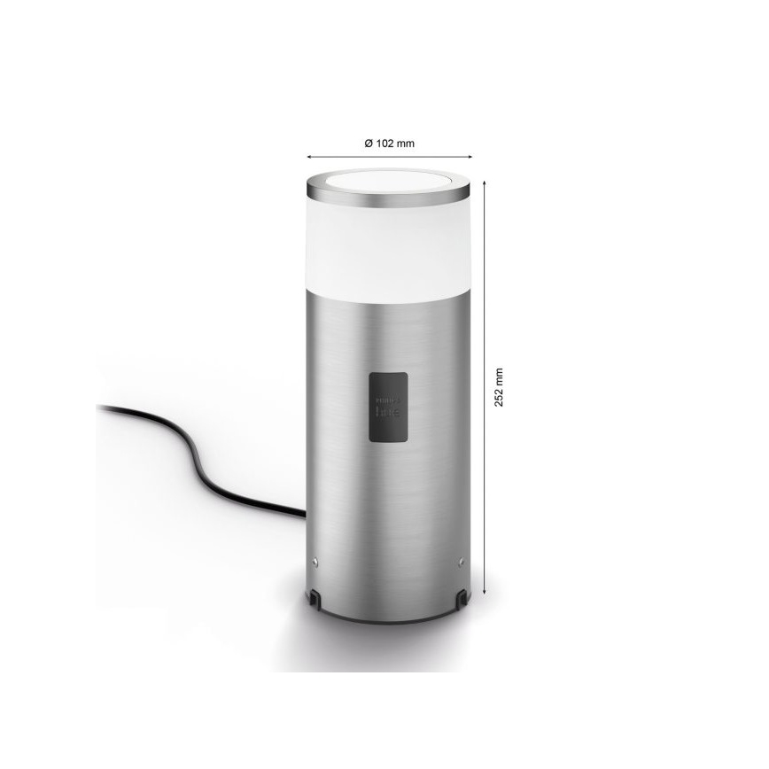 Philips - prigušiva LED RGBW spoljašnja lampa Hue CALLA LED/8W/230V IP44