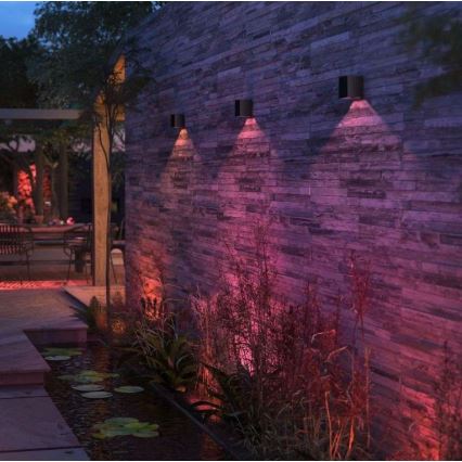 Philips - LED RGBW Prigušiva spoljašnja zidna lampa Hue RESONATE LED/8W/230V 2000–6500K IP44
