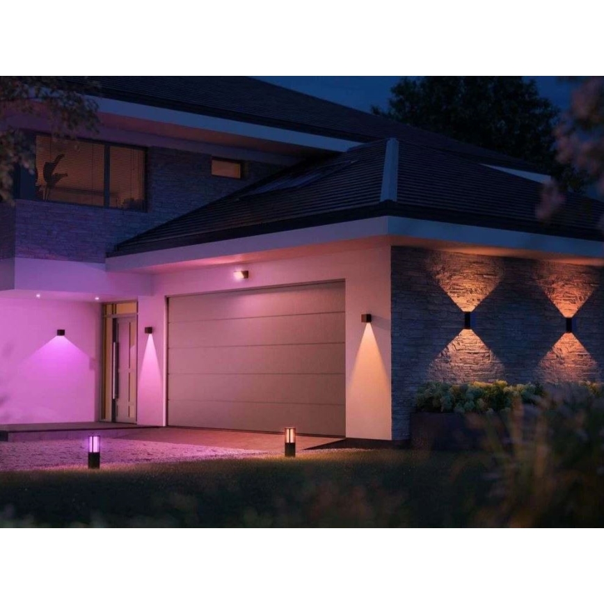 Philips - LED RGBW Prigušiva spoljašnja zidna lampa Hue RESONATE LED/8W/230V 2000–6500K IP44
