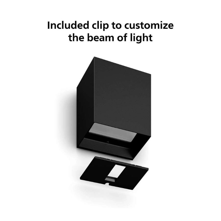 Philips - LED RGBW Prigušiva spoljašnja zidna lampa Hue RESONATE LED/8W/230V 2000–6500K IP44