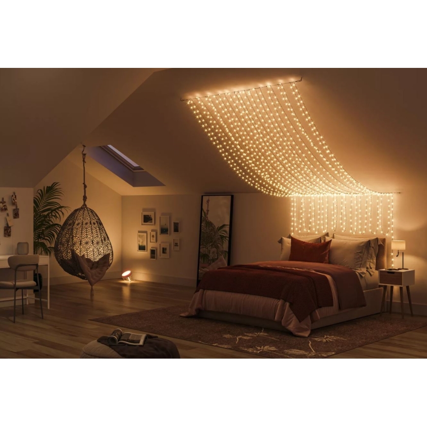 Philips - LED RGBW prigušiva spoljašnja girlanda HUE WHITE AND COLOR AMBIANCE 250xLED 24,4 m 2000-6500K IP54