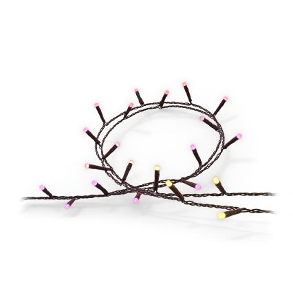 Philips - LED RGBW prigušiva spoljašnja girlanda HUE WHITE AND COLOR AMBIANCE 250xLED 24,4 m 2000-6500K IP54