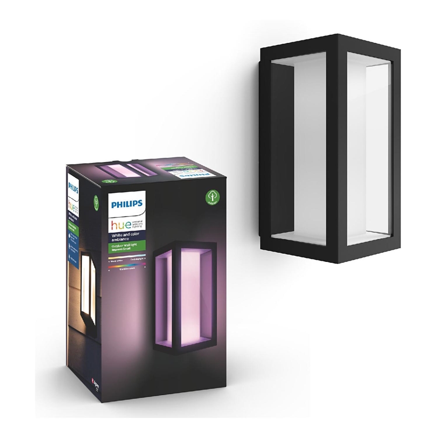 Philips - LED RGBW prigušiva spoljašnja zidna svetiljka Hue IMPRESS 2xLED/8W/230V 2000-6500K IP44