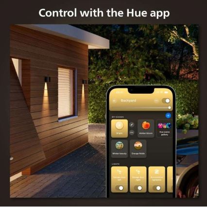 Philips - LED RGBW prigušiva spoljašnja zidna svetiljka Hue RESONATE LED/8W/230V 2000–6500K IP44