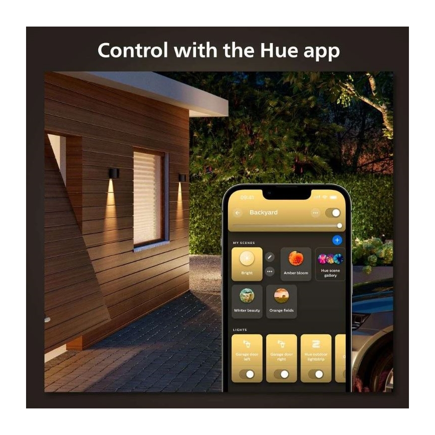 Philips - LED RGBW prigušiva spoljašnja zidna svetiljka Hue RESONATE LED/8W/230V 2000–6500K IP44