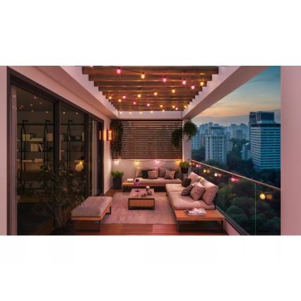 Philips - LED RGBW prigušiva spoljna girlanda Hue FESTAVIA 20xLED 14m IP65