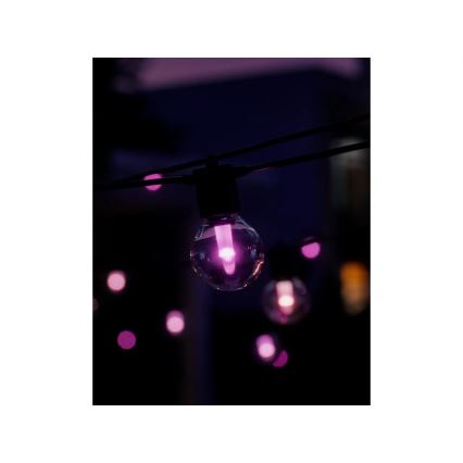 Philips - LED RGBW prigušiva spoljna girlanda Hue FESTAVIA 20xLED 14m IP65